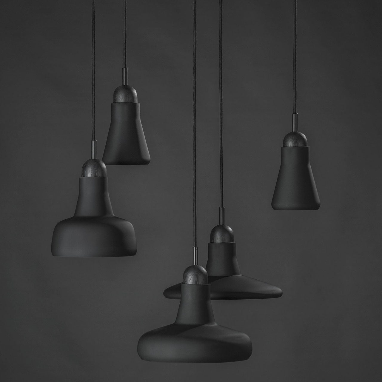 "Shadows" 931 Chandelier in Metal by Lucie Koldova & Dan Yeffet