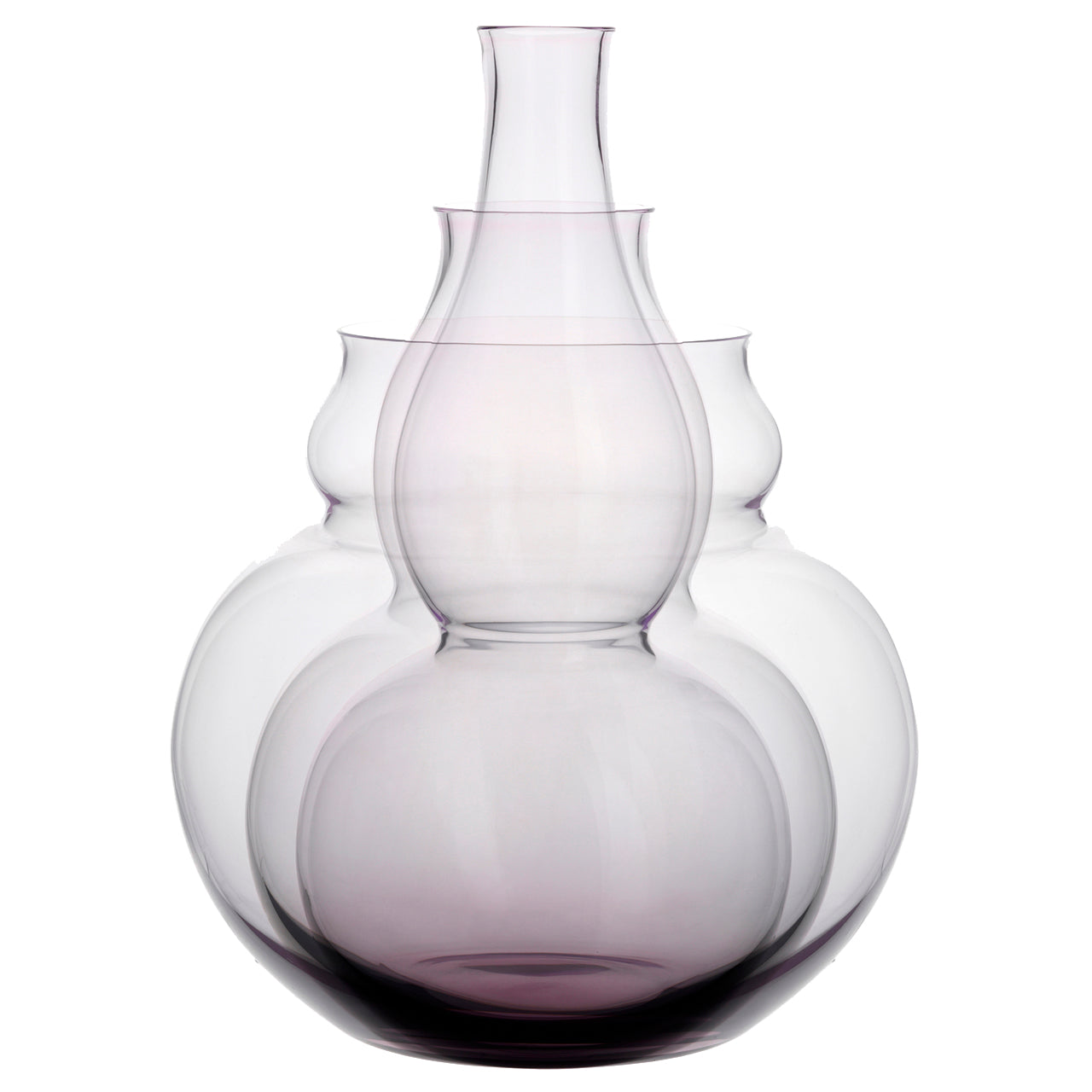 "Calabash" Flower Vase 1 in Amethyst by Sebastian Menschhorn