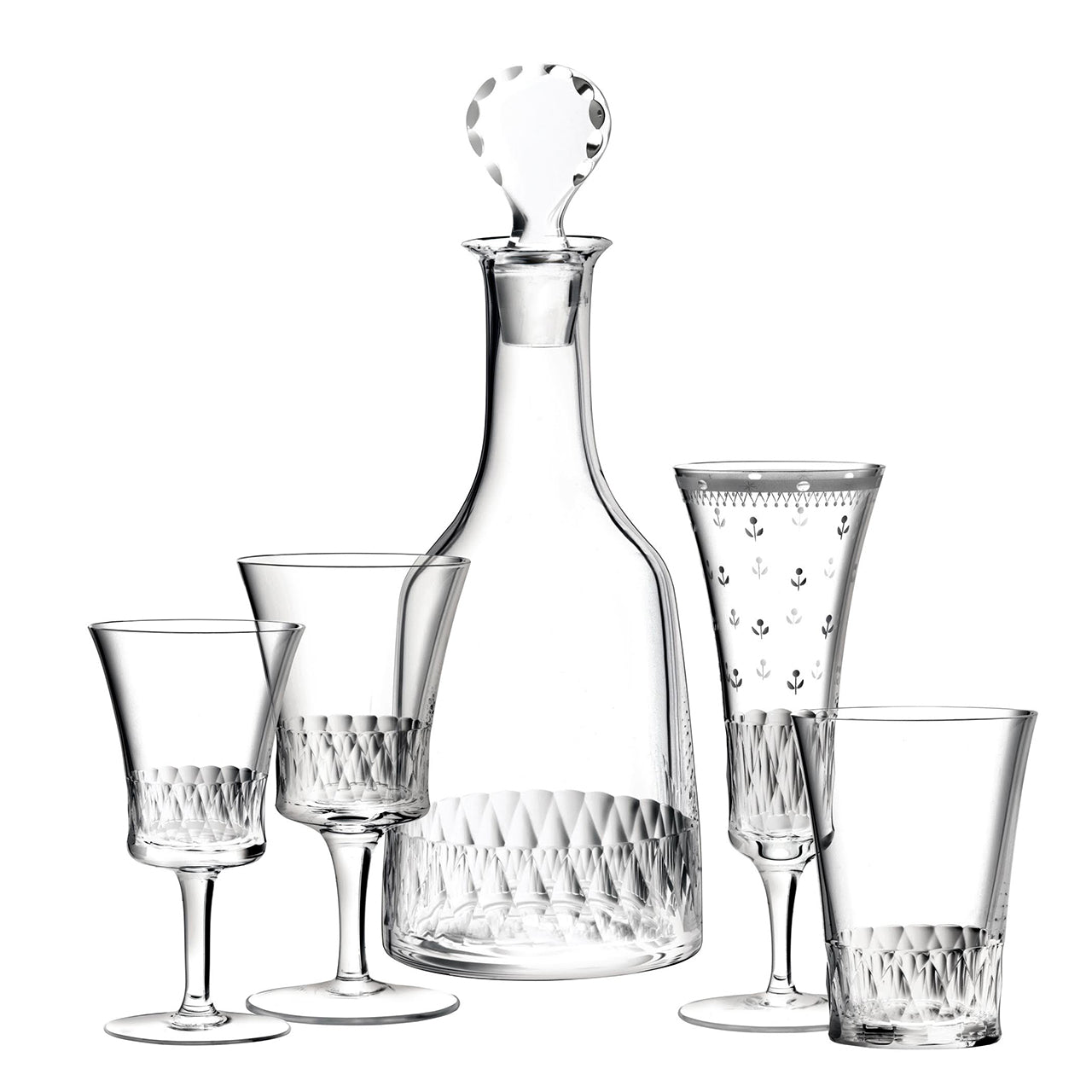 "Biedermeier" Drinking Set No. 261 Champagne Flute by Stefan Rath