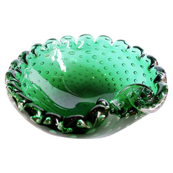 Emerald Green Murano Glass Bowl