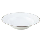 "Ena" Soup Plate with Platinum Rim by Ena Rottenberg