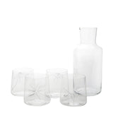 "Crack" Carafe Set with 4 Tumblers by Mark Braun & Murray Moss