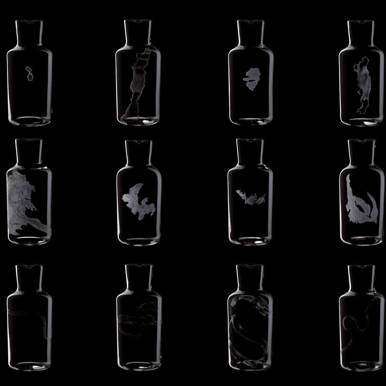 "Fortune" Set No. 283 Lake Areal Sea Carafe by Mark Braun