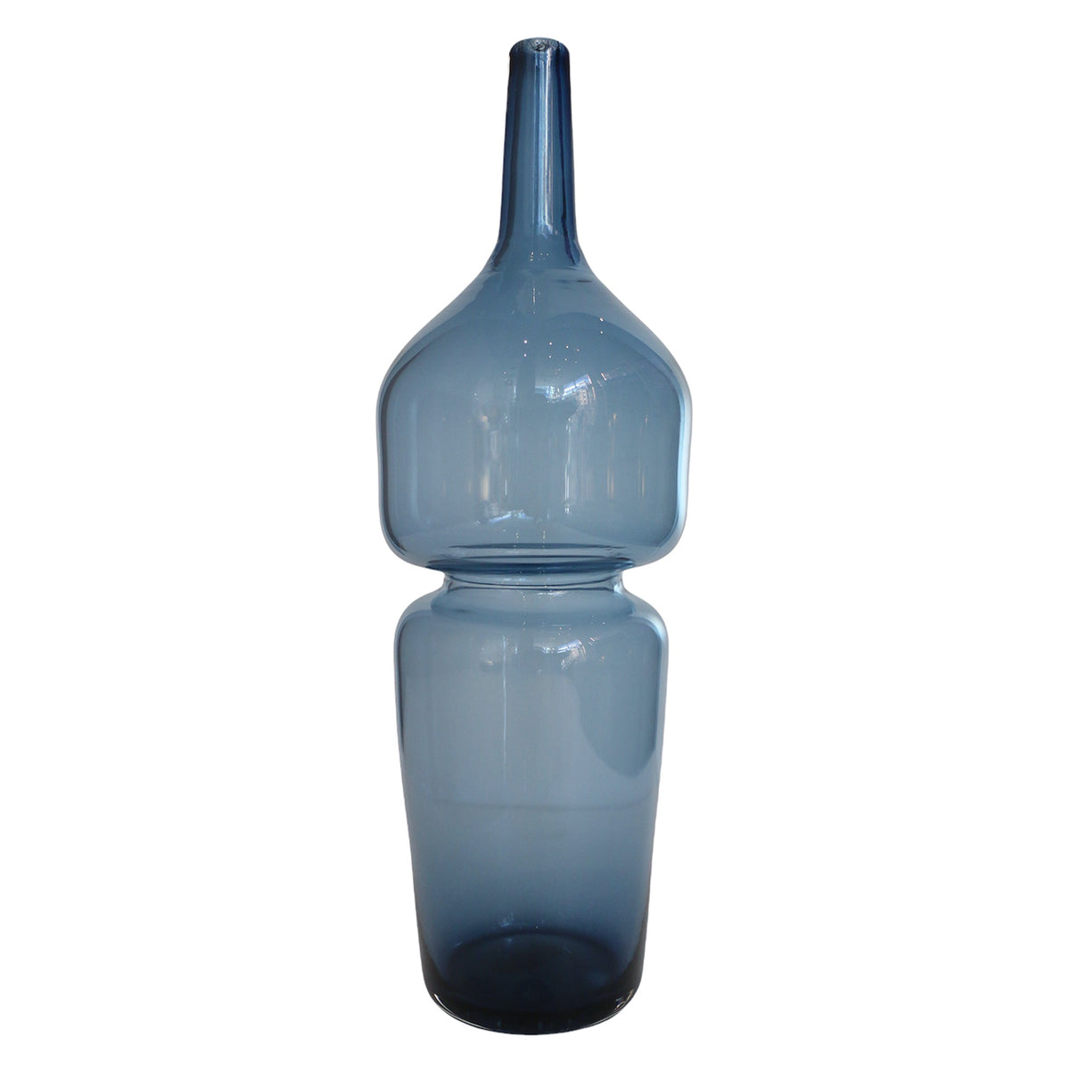 XL "Groove Bottle" Vase in steel blue by Furthur Design