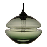 "Groove Low Orb" Green Pendant Light by Furthur Design