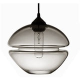 "Groove Low Orb" Blue Pendant Light by Furthur Design