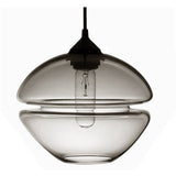 "Groove Low Orb" Smoke Pendant Light by Furthur Design