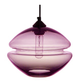 "Groove Low Orb" Blue Pendant Light by Furthur Design