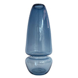 "Groove" Teardrop Large Vase in steel blue by Furthur Design