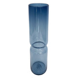 "Groove" Cylinder XL Vase in steel blue by Furthur Design