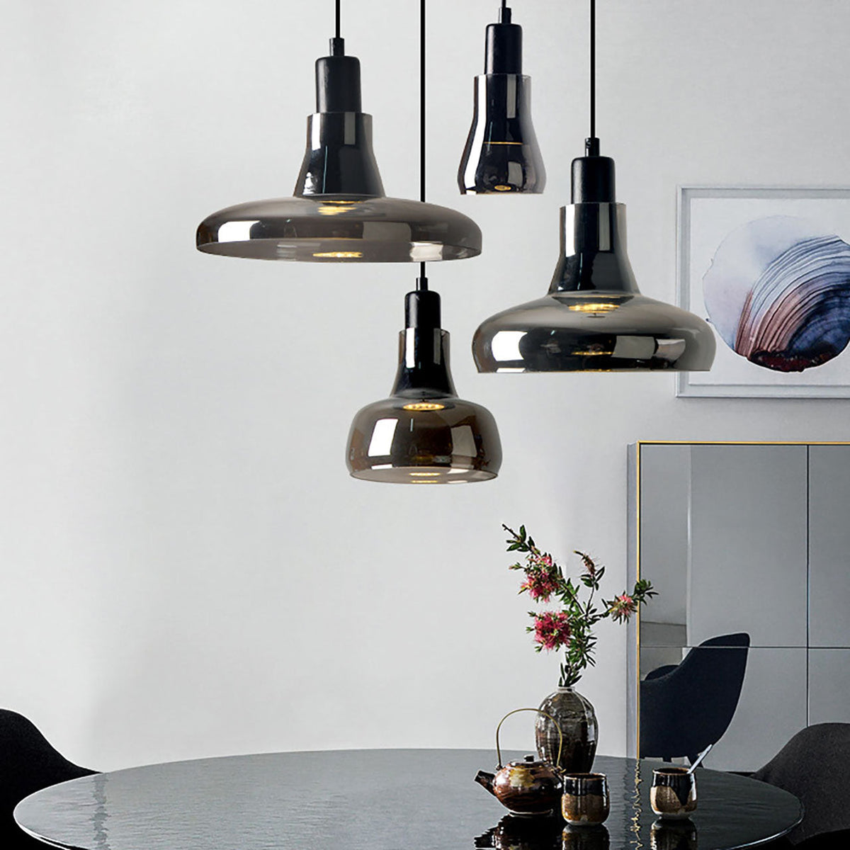 "Shadows" 929 Chandelier in Walnut by Lucie Koldova & Dan Yeffet