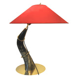 "Horn" Table Lamp #7255-1 by Carl Auböck