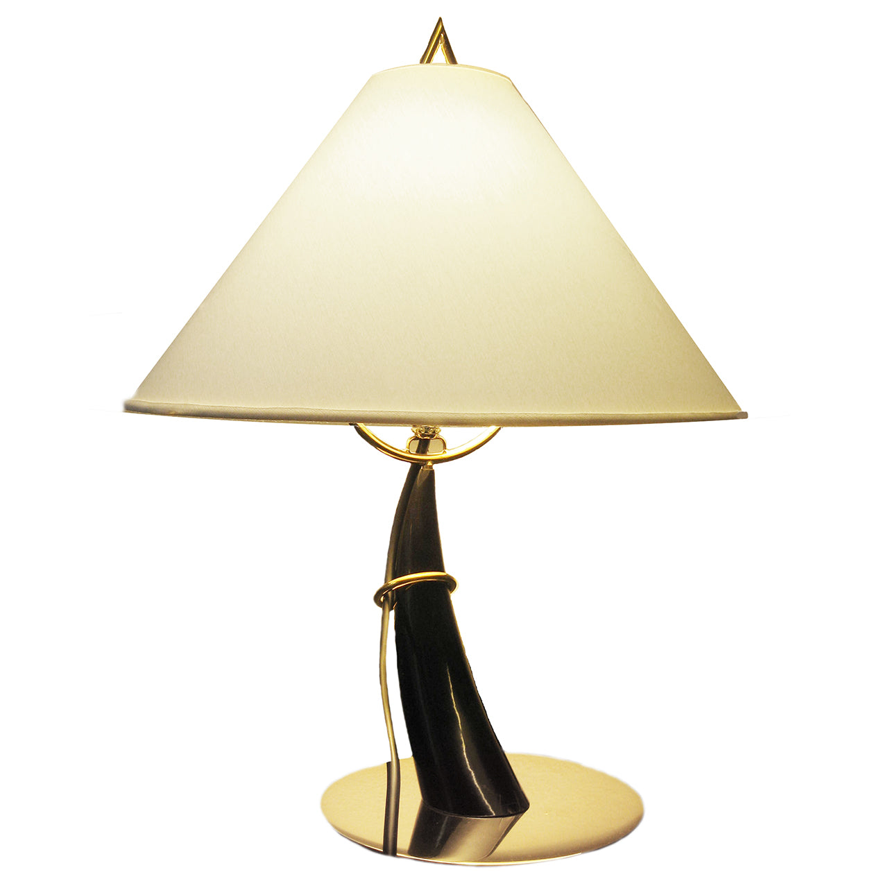 "Horn" Table Lamp #7255-1 by Carl Auböck