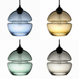 "Groove Orb" Smoke Pendant Light by Furthur Design