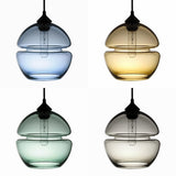 "Groove Orb" Pink Pendant Light by Furthur Design