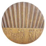 Modernist French Bronze Plaque