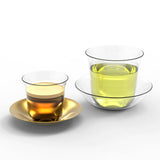 "Lily" Crystal Tea/Coffe Cup & Saucer by KIM+HEEP