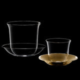 "Lily" Crystal Tea/Coffe Cup & Saucer by KIM+HEEP