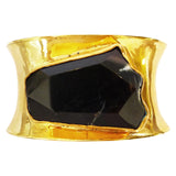 "Rock Candy" Jet Black Cuff by Michelle Nussbaumer