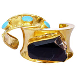 "Rock Candy" Jet Black Cuff by Michelle Nussbaumer