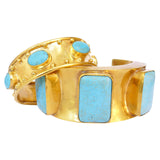 Slim "Rock Candy" Turquoise Cuff by Michelle Nussbaumer