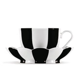 "Melon” Coffee Cup with Saucer by Josef Hoffmann Black