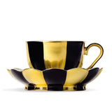 "Melon” Mocha Cup with Saucer by Josef Hoffmann Orange