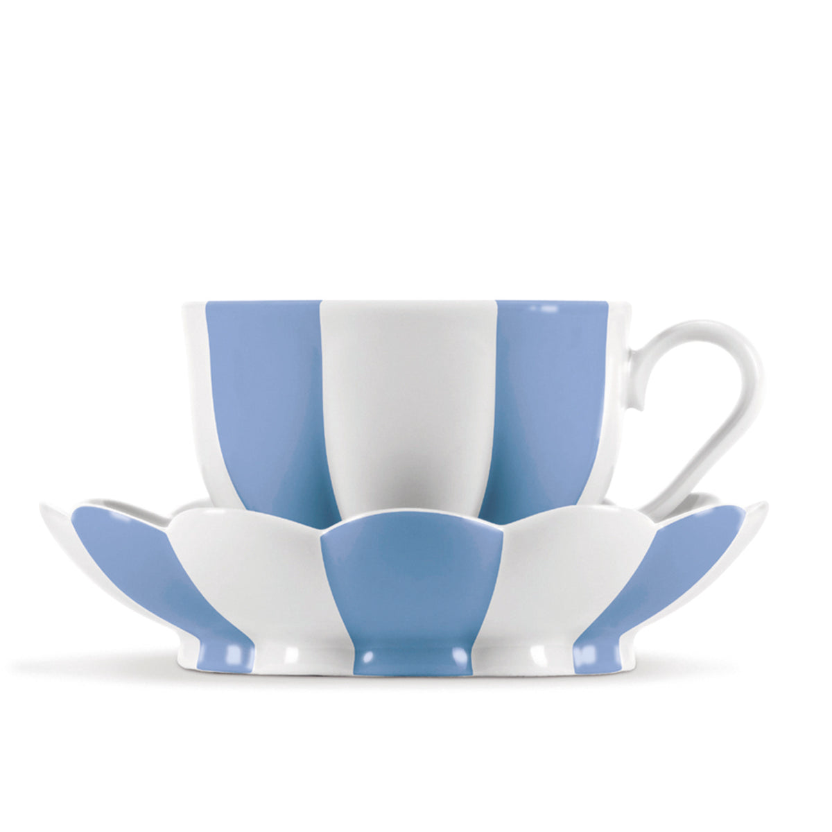 "Melon” Coffee Cup with Saucer by Josef Hoffmann Black