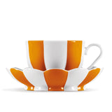 "Melon” Mocha Cup with Saucer by Josef Hoffmann Orange