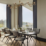 "Brachiated Lens" Chandelier by Neptune Glasswork