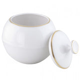 "Opus" Sugar Bowl III with Gold Rim