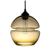 "Groove Orb" Blue Pendant Light by Furthur Design