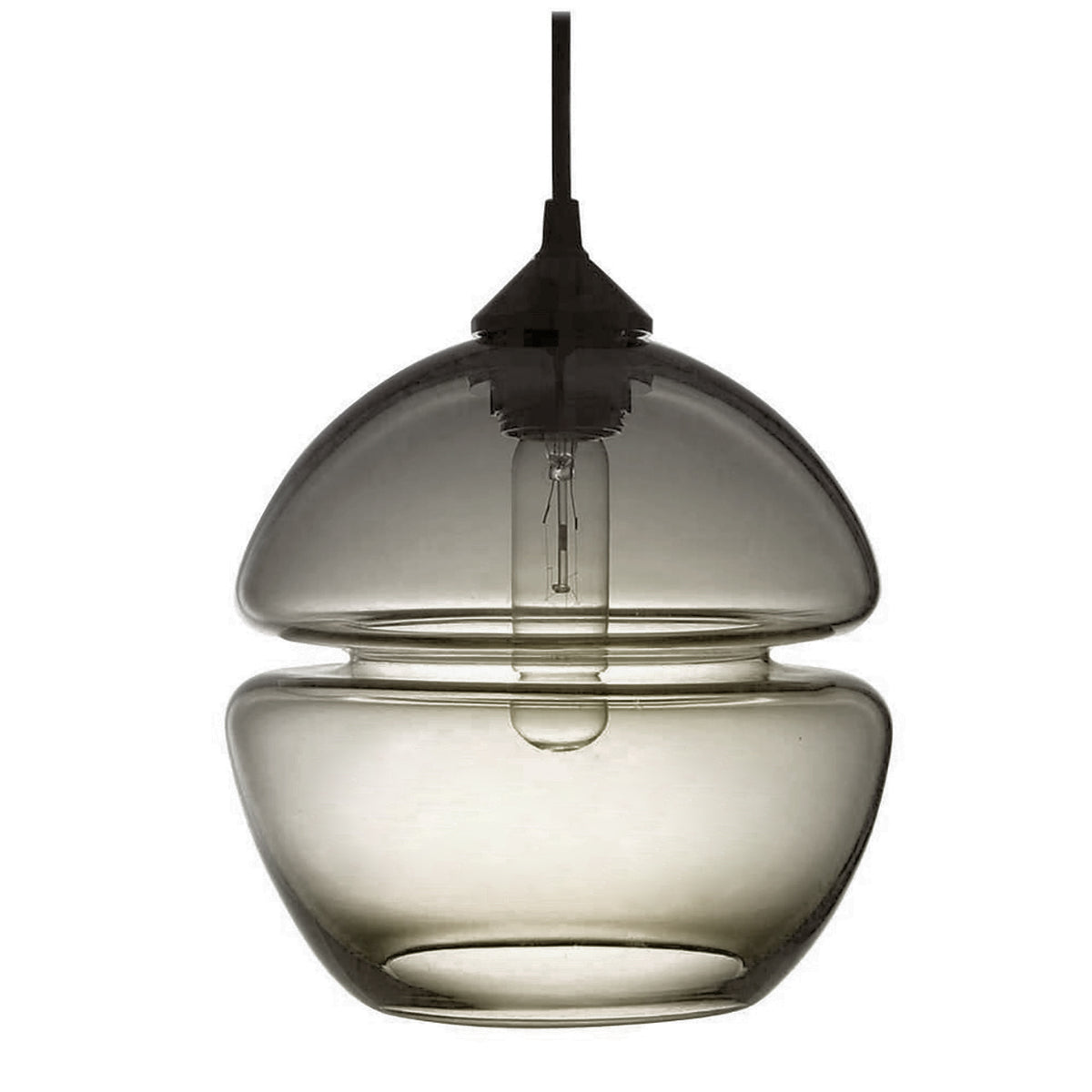 "Groove Orb" Blue Pendant Light by Furthur Design