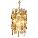 Gilt Brass & Crystal Pendant Light by Palwa