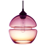 "Groove Orb" Blue Pendant Light by Furthur Design