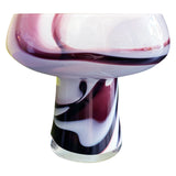 Purple and White Murano Glass Vase by Carlo Moretti