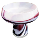 Purple and White Murano Glass Vase by Carlo Moretti