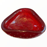 Red Murano Glass Bowl by Carlo Scarpa