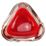 Red Sommerso Murano Glass Bowl