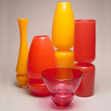 Large "Groove Tapered Cylinder" Vase Red by Furthur Design