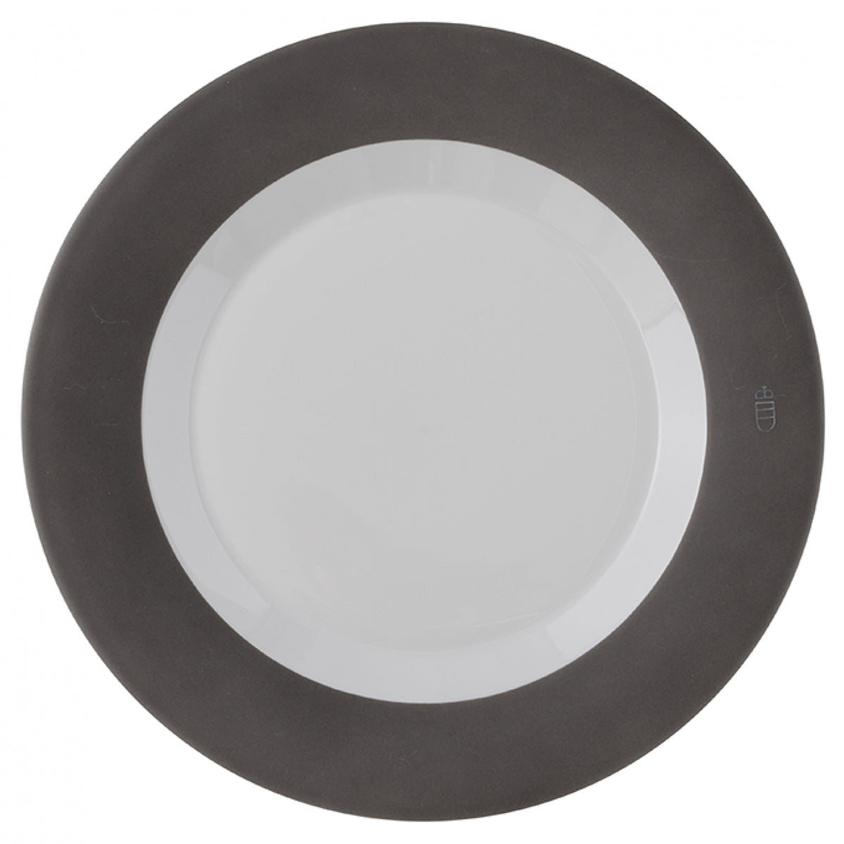 "Shortcut" Large Plate Dark Gray by Thomas Feichtner