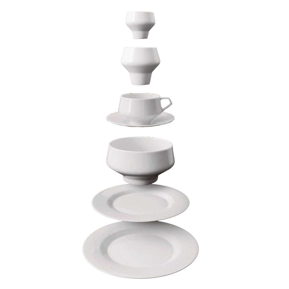 "Shortcut" Large Plate White by Thomas Feichtner