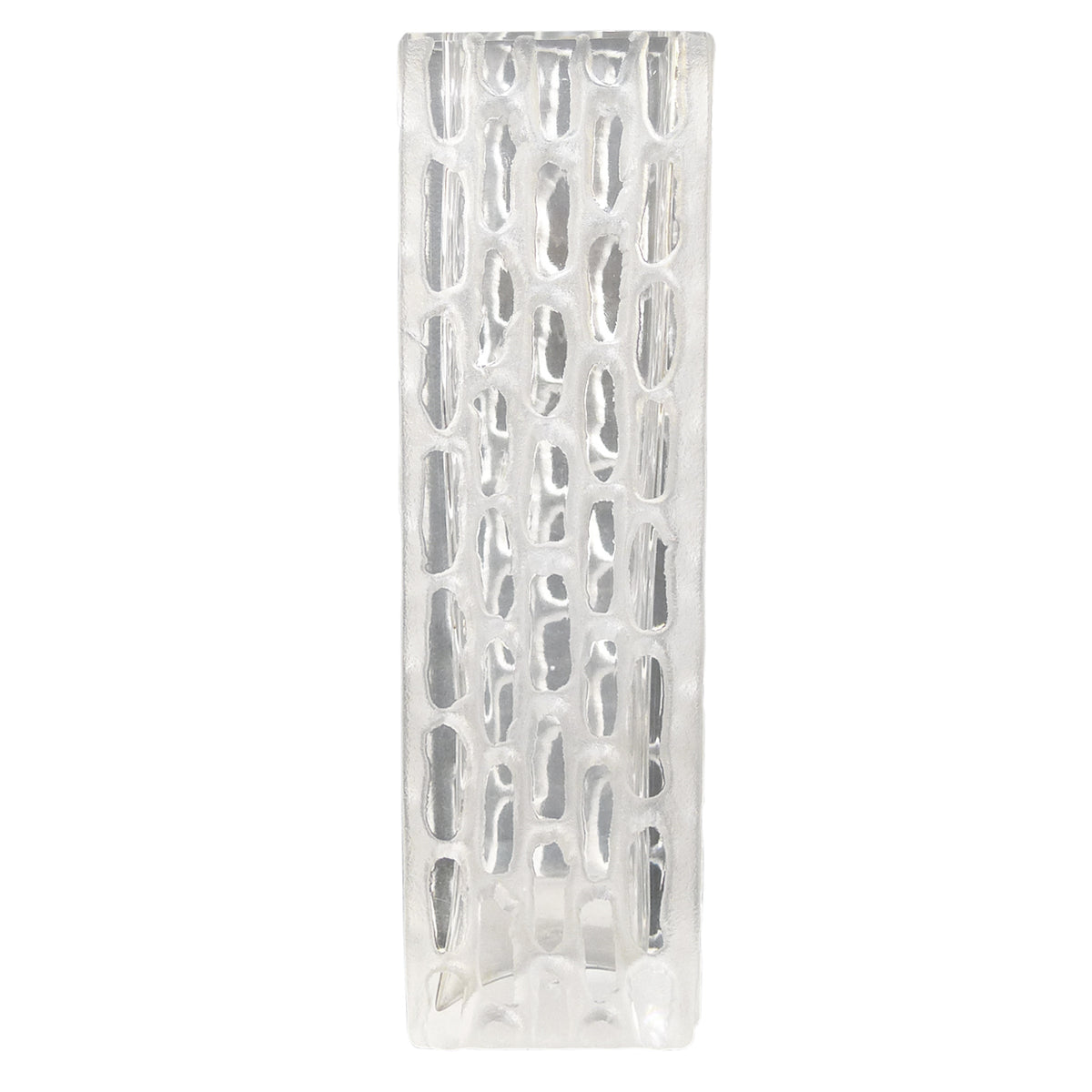 Square German Modernist Glass Vase
