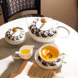 "Vogelkolonie" Tea Pot Platinum by Koloman Moser & Ena Rottenberg