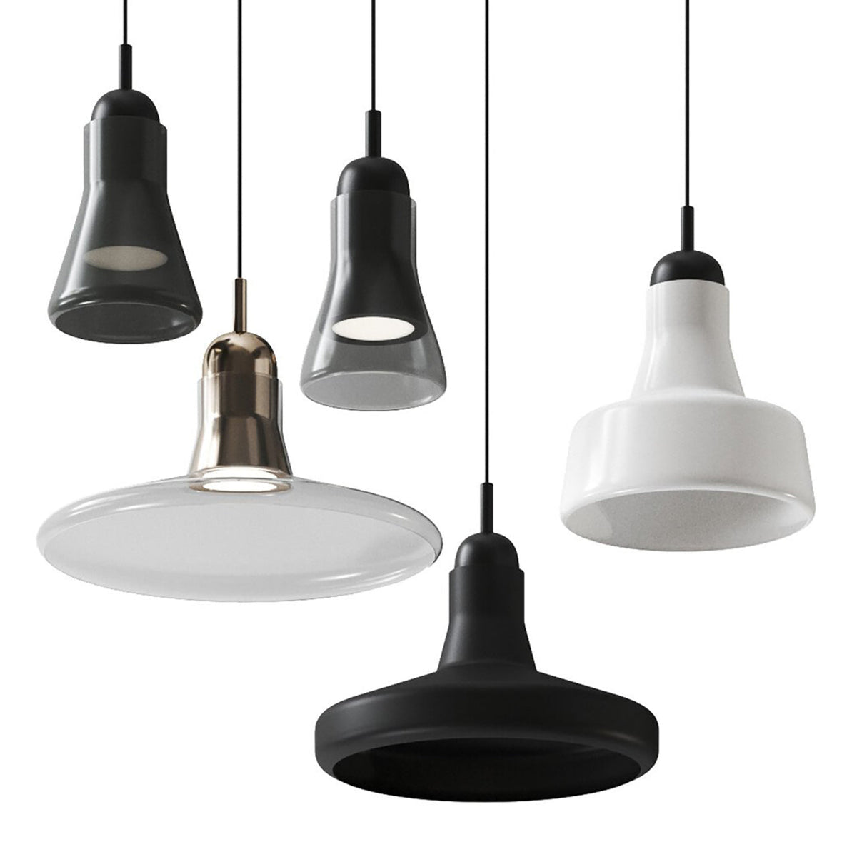 "Shadows" 896 Pendant Lamp in Oak by Lucie Koldova & Dan Yeffet