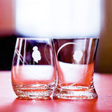 Pair of "J. & L." Tumblers Arabesque by BCXSY