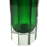 East German Emerald Green Glass Vase